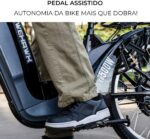 Bicicleta Elétrica Wehawk HW03 500W com bateria recarregável e mobilidade prática para suas compras e deslocamentos. - Imagem 5