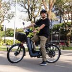 Bicicleta Elétrica Wehawk HW03 500W com bateria recarregável e mobilidade prática para suas compras e deslocamentos. - Imagem 8