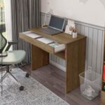 Escrivaninha/Mesa de Computador com 1 Gaveta e Prateleira Organizadora: mais organização e praticidade para estudo e home office. - Imagem 5