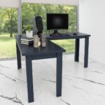 Mesa Gamer em L Industrial Preto: amplo espaço, ergonomia e organização para estudar, trabalhar e jogar com conforto. - Imagem 4