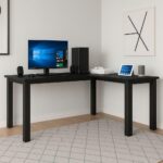 Mesa Gamer em L Industrial Preto: amplo espaço, ergonomia e organização para estudar, trabalhar e jogar com conforto. - Imagem 8