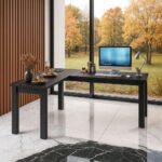 Mesa Gamer em L Industrial Preto: amplo espaço, ergonomia e organização para estudar, trabalhar e jogar com conforto. - Imagem 9