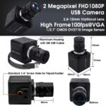 Webcam SVPRO 1080p com lente zoom manual 2,8-12 mm e plug and play para streaming e videochamadas - Imagem 5