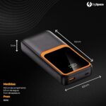 Carregador Portátil 20000mAh 22.5W: recarga ultrarrápida, visor LED e 2 saídas para Android e iOS. - Imagem 8