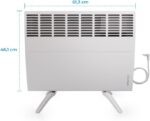 Aquecedor Convector Elétrico Atlantic F119-1500W com pés de apoio: aquecimento rápido e homogêneo para seu ambiente. - Imagem 3