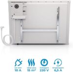 Aquecedor Convector Elétrico Atlantic F119-1500W com pés de apoio: aquecimento rápido e homogêneo para seu ambiente. - Imagem 4