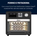 Oster Forno e Fryer 15L 10 em 1: mais versatilidade para assar e fritar sem óleo com 1600W de potência. - Imagem 5