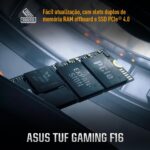 Notebook ASUS TUF Gaming F16 com Intel Core i7 e RTX 4050: alto desempenho para jogos e produtividade. - Imagem 5