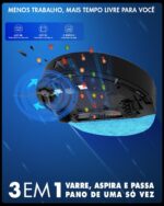 Robô Aspirador MUJIOO X6Max com LiDAR 360°, aspira e passa pano, recarga automática e controle por app e voz - Imagem 4