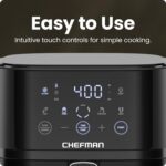 Chefman Air Fryer 4 QT compacta com tecnologia Hi-Fry para refeições rápidas e fáceis, com janela visível e prática para uso diário - Imagem 4
