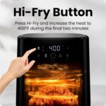 Chefman Air Fryer 4 QT compacta com tecnologia Hi-Fry para refeições rápidas e fáceis, com janela visível e prática para uso diário - Imagem 5