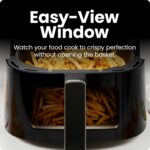 Chefman Air Fryer 4 QT compacta com tecnologia Hi-Fry para refeições rápidas e fáceis, com janela visível e prática para uso diário - Imagem 7