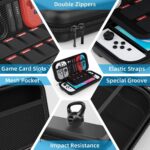 Case para Nintendo Switch Oled com 11 compartimentos, proteção e praticidade para viagens e acessórios - Imagem 3