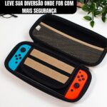 Case para Nintendo Switch Oled com 11 compartimentos, proteção e praticidade para viagens e acessórios - Imagem 5