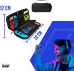 Case para Nintendo Switch Oled com 11 compartimentos, proteção e praticidade para viagens e acessórios - Imagem 7