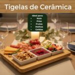 Tábua de Frios e Queijos HYATTO HOME com 3 Tigelas e 4 Facas, ideal para servir com elegância e presentear. - Imagem 4