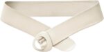 Cinto Feminino de Couro Legítimo Branco Off White Premium Faixa Larga ZERASTOCK Prime Boomy, elegância e ajuste perfeito para compor looks sofisticados. - Imagem 4
