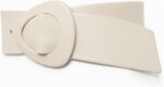 Cinto Feminino de Couro Legítimo Branco Off White Premium Faixa Larga ZERASTOCK Prime Boomy, elegância e ajuste perfeito para compor looks sofisticados. - Imagem 6
