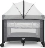 Berço portátil desmontável Hello Cinza Infanti: segurança e conforto para o sono do bebê em qualquer lugar. - Imagem 3