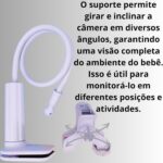 Suporte Câmera Babá Eletrônica Flexível Ajustável Universal: visão ampla, fácil instalação e compatibilidade com diversos modelos. - Imagem 4