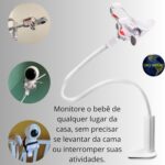 Suporte Câmera Babá Eletrônica Flexível Ajustável Universal: visão ampla, fácil instalação e compatibilidade com diversos modelos. - Imagem 7