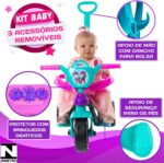 Carrinho de passeio infantil com proteção e brinquedos didáticos, ideal para acompanhar os primeiros passos com segurança. - Imagem 5