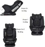 Premium Baby Safe Tour 360°: cadeira infantil giratória, segura e ajustável para crianças de 0 a 36 kg. - Imagem 5