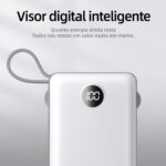 Power Bank 20000mAh com Carga Rápida e Múltiplas Portas para iOS, Android, USB e Type-C, leve e portátil - Imagem 5