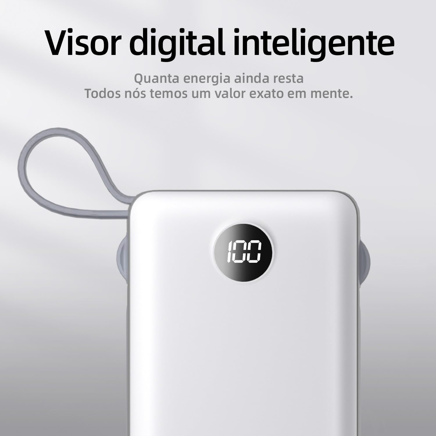 Power Bank 20000mAh com Carga Rápida e Múltiplas Portas para iOS, Android, USB e Type-C, leve e portátil - Imagem 5