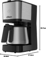 Cafeteira Oster com Jarra Inox 1,2L 220V: café prático e elegante para toda a família. - Imagem 7