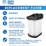 Filtro HEPA Fette Filter XFFWV400 para Shark Wandvac Power Pet, kit com 3 peças e alta retenção de partículas - Imagem 6