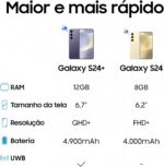 Samsung Galaxy S24 256GB com Galaxy AI, câmera tripla de 50MP, selfie de 12MP e tela 6.2" 1-120Hz. - Imagem 5
