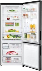 Geladeira LG Frost Free Smart Preta com ThinQ Wi-Fi, compressor inverter e resfriamento rápido DoorCooling+ para mais eficiência. - Imagem 4