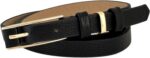 Cinto Feminino Preto em Couro Legítimo Premium Extra Fino ZERASTOCK Prime Harley para look elegante e sofisticado - Imagem 4