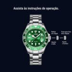 Relógio Masculino Militar em Aço Inoxidável, resistente à água 30M, com calendário e estilo versátil para esporte, casual e negócios. - Imagem 3
