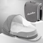 Moisés de Viagem para Bebés: berço portátil leve, dobrável e fácil de transportar para viagens e sestas seguras - Imagem 6
