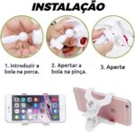 Suporte Universal Babá Eletrônica Compatível Bebê com haste flexível e fixação segura para melhor posicionamento do monitor. - Imagem 6