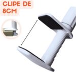 Suporte Universal Babá Eletrônica Compatível Bebê com haste flexível e fixação segura para melhor posicionamento do monitor. - Imagem 7