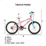Bicicleta Infantil Feminina Aro 20 Princesa Hannah Husky: segurança, conforto e design encantador para meninas de 7 a 12 anos. - Imagem 4