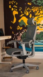 Cadeira de Escritório Sophy Ergonomica Premium com encosto bipartido, braços 6D e conforto ideal para longas jornadas. - Imagem 7
