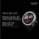 Smartwatch Technos Connect Sports Call Dourado com chamada telefônica para mais praticidade no dia a dia - Imagem 5