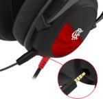 Headset Gamer Redragon Flamengo Vulture FL530: som potente, conforto respirável e microfone removível para jogar com mais desempenho. - Imagem 7