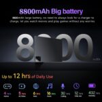 Tablet 3 em 1 Android 14 com teclado, mouse e capa: 16GB RAM, 512GB, tela 10,1, bateria 8800mAh e câmeras 16MP/8MP. - Imagem 5