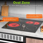 Cooktop Elétrico 4 Zonas Ceramic Hob 60cm Preto: controle touch, aquecimento rápido e segurança para sua cozinha. - Imagem 4