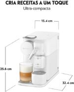 Cafeteira Espresso Nespresso Lattissima One Branca 110V com leite em um toque para cappuccino e latte macchiato práticos. - Imagem 4