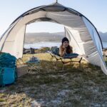 Berço de acampamento dobrável em liga de alumínio: resistente, estável e portátil para adultos em qualquer aventura. - Imagem 4
