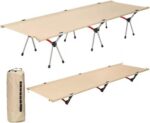 Berço de acampamento dobrável em liga de alumínio: resistente, estável e portátil para adultos em qualquer aventura. - Imagem 6