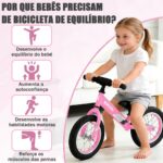 Bicicleta de Equilíbrio Infantil ajustável: leve, segura e ideal para desenvolver equilíbrio e coordenação com diversão. - Imagem 3