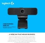 C925e Webcam 1080P HD com foco automático e microfone para chamadas de vídeo e ensino remoto - Imagem 3