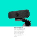 C925e Webcam 1080P HD com foco automático e microfone para chamadas de vídeo e ensino remoto - Imagem 5